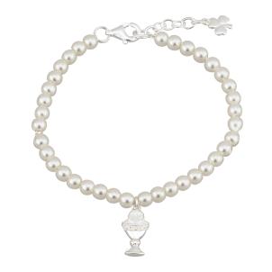 Communion Chalice Irish Bracelet Pearls