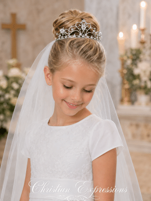 First Holy Communion Pearl Crown Tiara