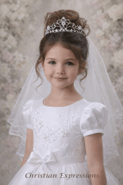 First Holy Communion Pearl Crown Tiara T3152