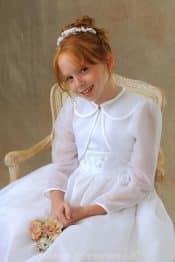 Long Sleeve Organza First Communion Jacket