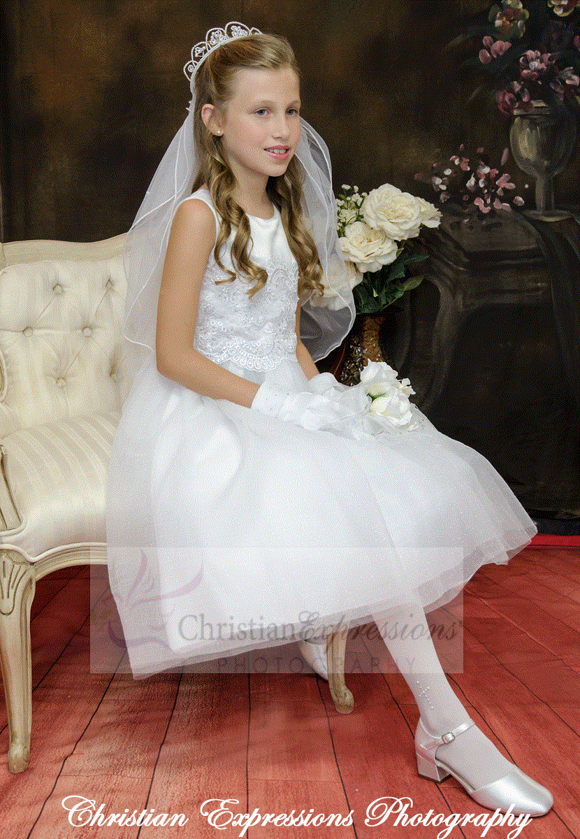 :ace with Crystals First Communion Dress