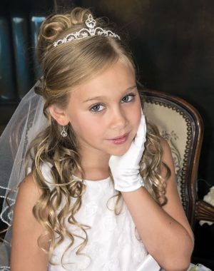 Irish First Communion Veils & Tiaras