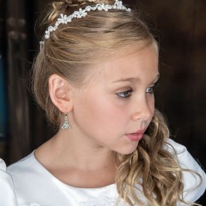 first communion pearl tiara headpiece