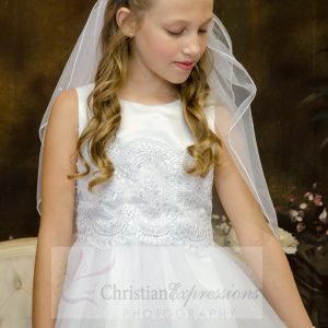 satin and tulle white first communion dresses size 8