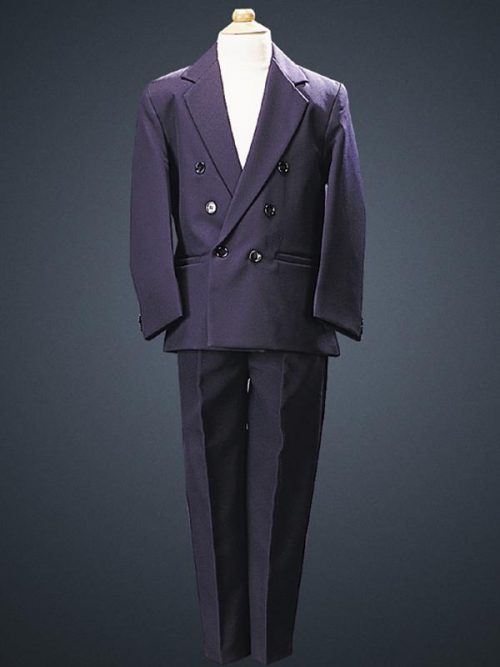 Boys Two Piece Navy Blue Double Breasted First Communion Suit