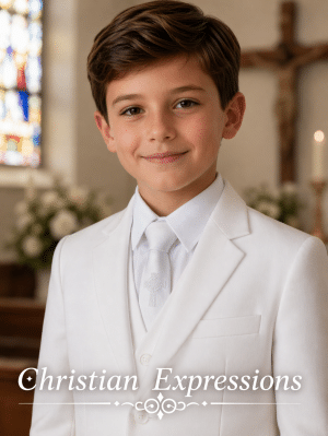 Boys Irish Celtic Cross First Communion Tie