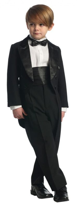 Boys Black First Communion Tuxedo Suit