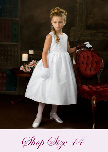 first communion dress size 14