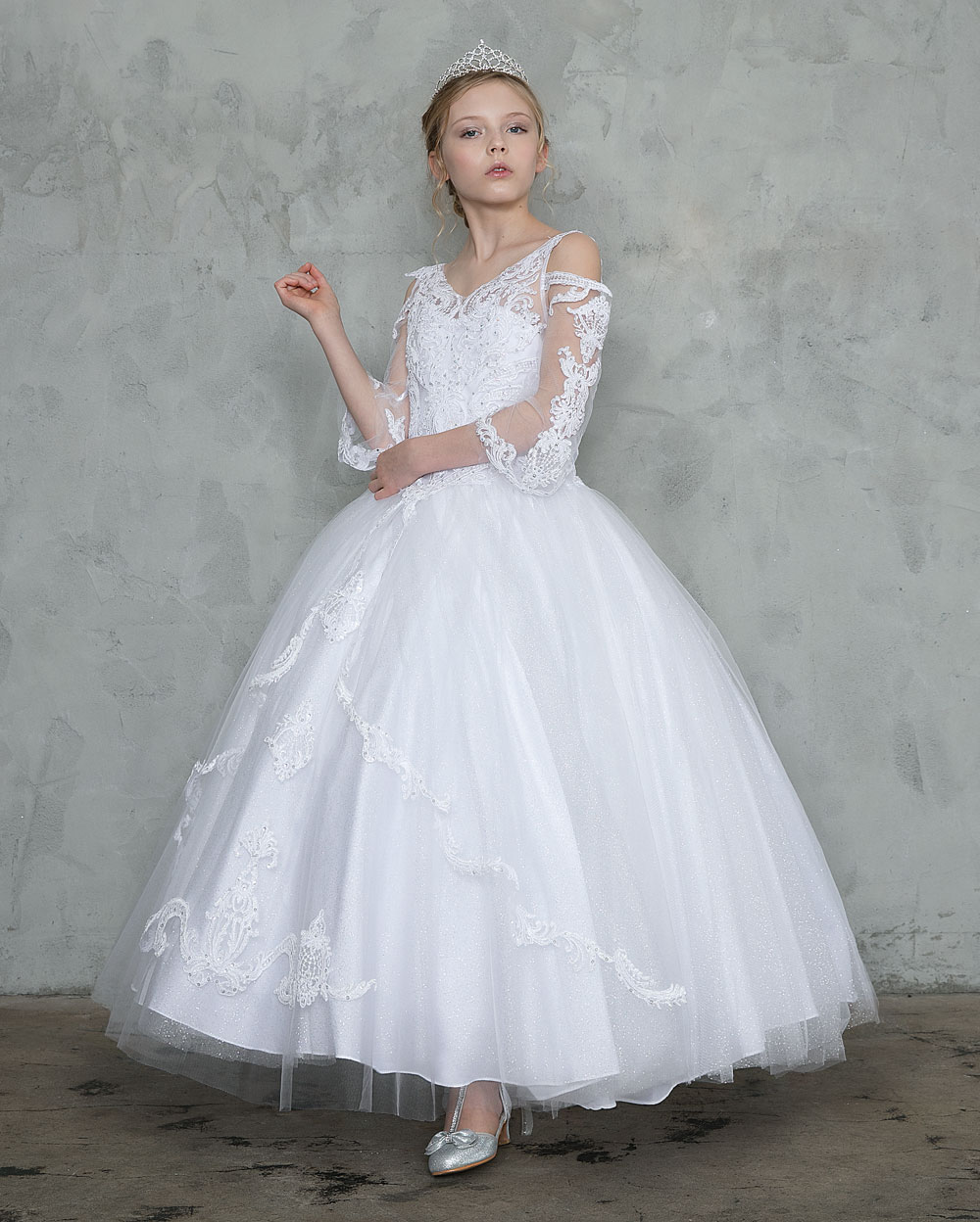 long sleeve first holy communion dresses