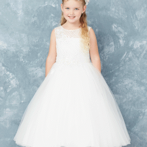 Flower-girl-Dress-Diagonal-Embroidery-with-Lace-Accent