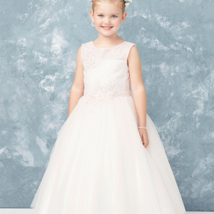 Ivory-Flower-girl-Dress-Diagonal-Embroidery-with-Lace-Accent