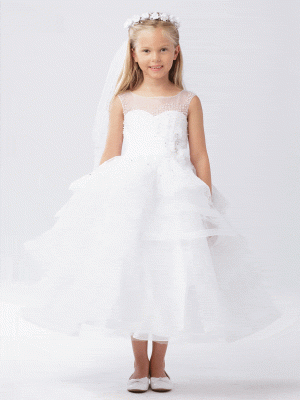 Satin-and-Lace-Holy-Communion-Dress-with-Layered-Skirt
