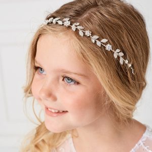 Delicate Leaves First Communion Hairband Hairpiece