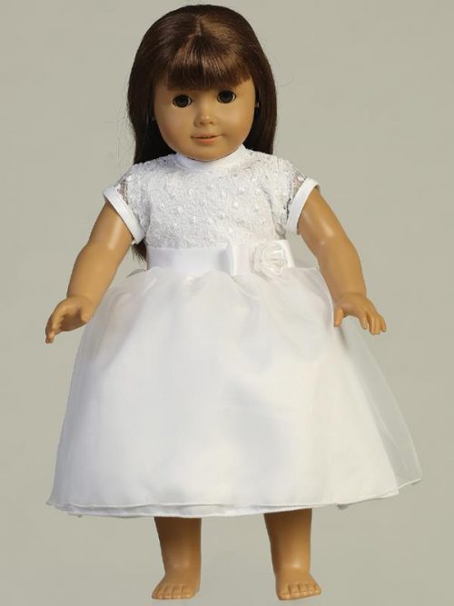 Embroidered and Tulle First Communion Doll Dress