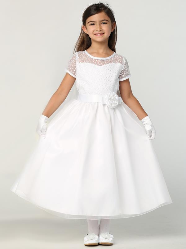 First Communion Dress with Embroidered Bodice New 2020