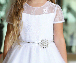 First-Communion-Dress-with-Sheer-Lace-Short-Sleeves-close