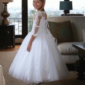 First-Communion-Long-Length-Gown-with-Long-Lace-Sleeves-Side