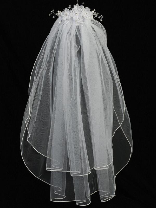 communion veil with comb