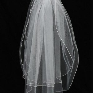 First Holy Communion Comb Veil with Pearls and Crystals