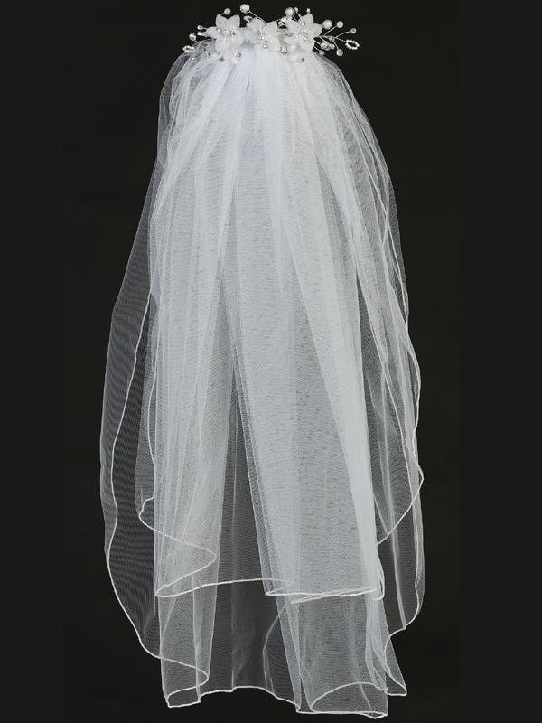 communion veil with comb