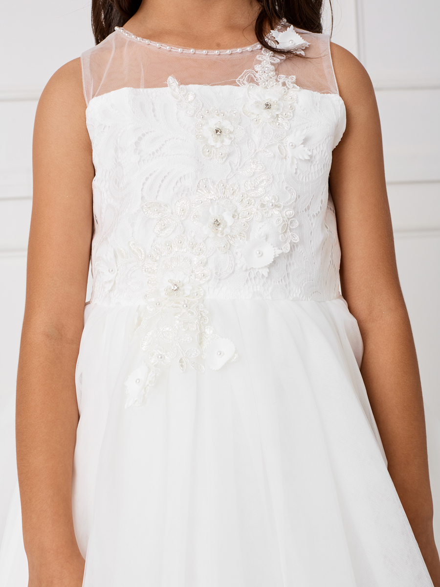 Short Holy Communion Dress with Appliques Buy Short