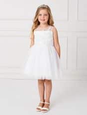 Girls Short Length First Communion Dress