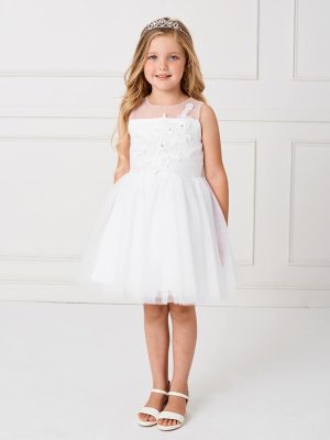 Girls Short Length First Communion Dress