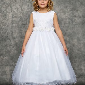 Lace Glitter Tulle First Communion Dress