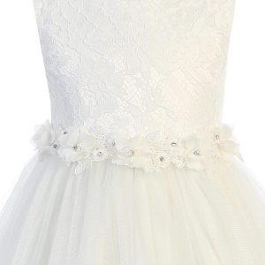 Lace Tulle Bodice First Communion Dress