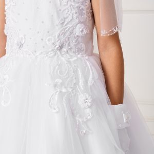 Modern Ankle Length Lace Mesh New First Communion Dress for 2020