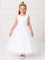 New Style Ankle Length Lace Mesh First Communion Dress