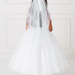 New Style Tea Length Lace Mesh First Communion Dress