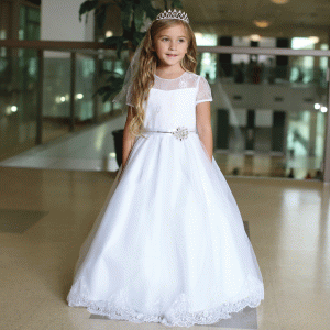 White-First-Communion-Dress-with-Sheer-Lace-Short-Sleeves