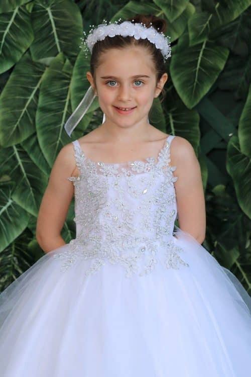 designer first communion dress Celestina Couture Gown
