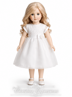 First Communion Doll Dress Matches Dress SP169z