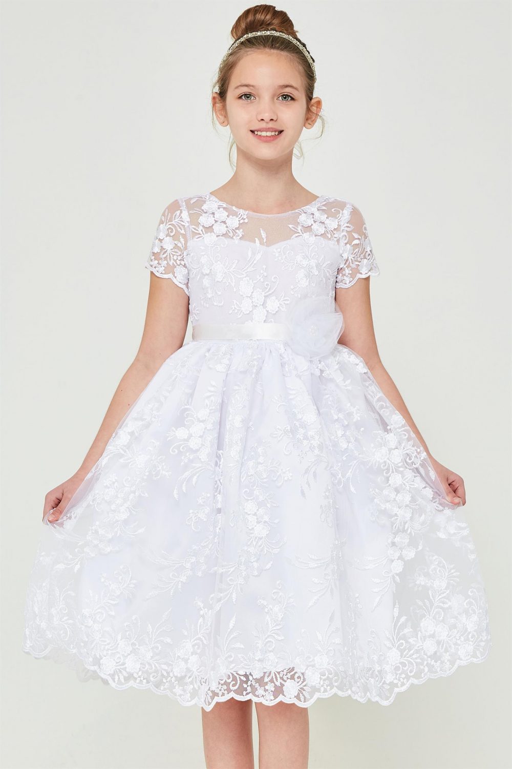buy short sleeve  communion dresses  sale  communion