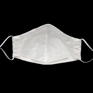 White First Communion Face Mask with Cross