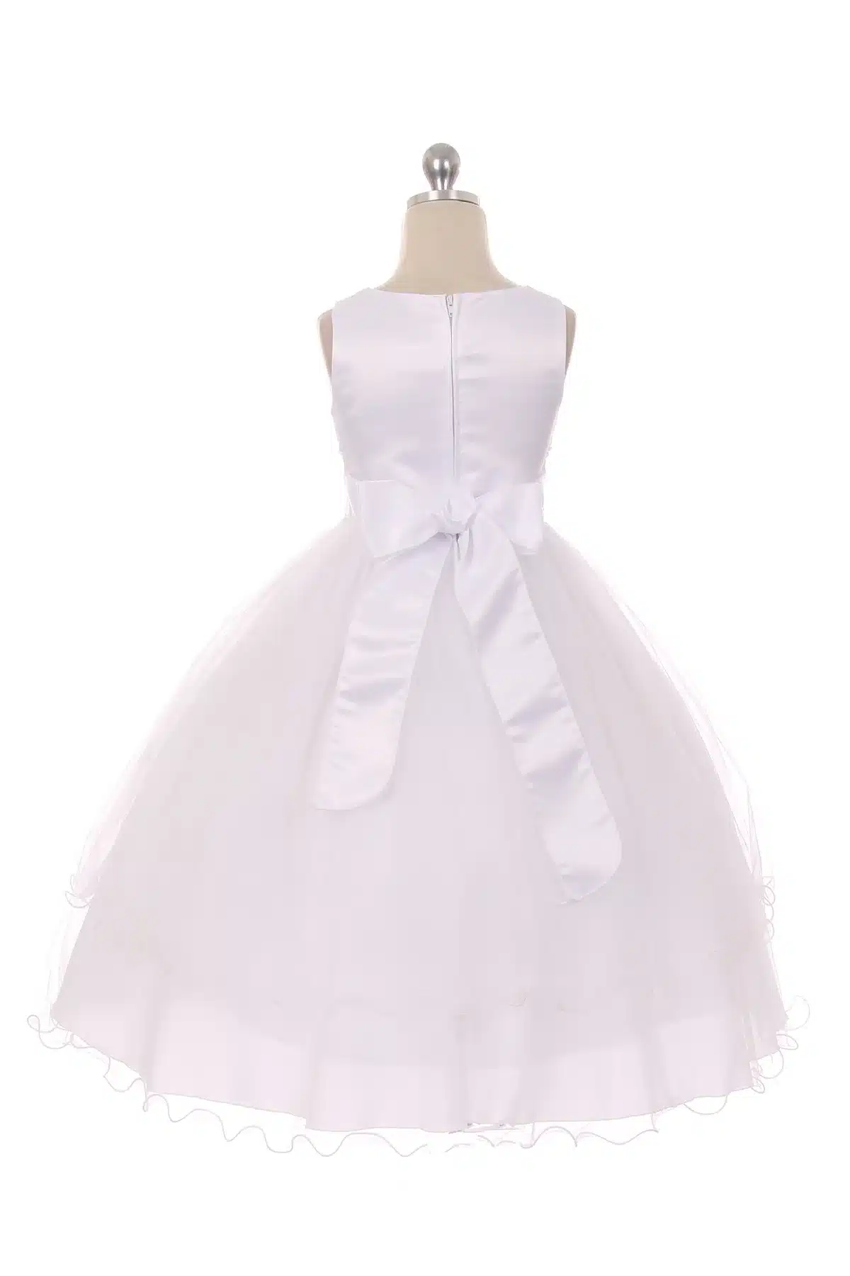 Lace Trim Tulle First Communion Dress 2 Lace Trim Tulle First Communion Dress - Image 2
