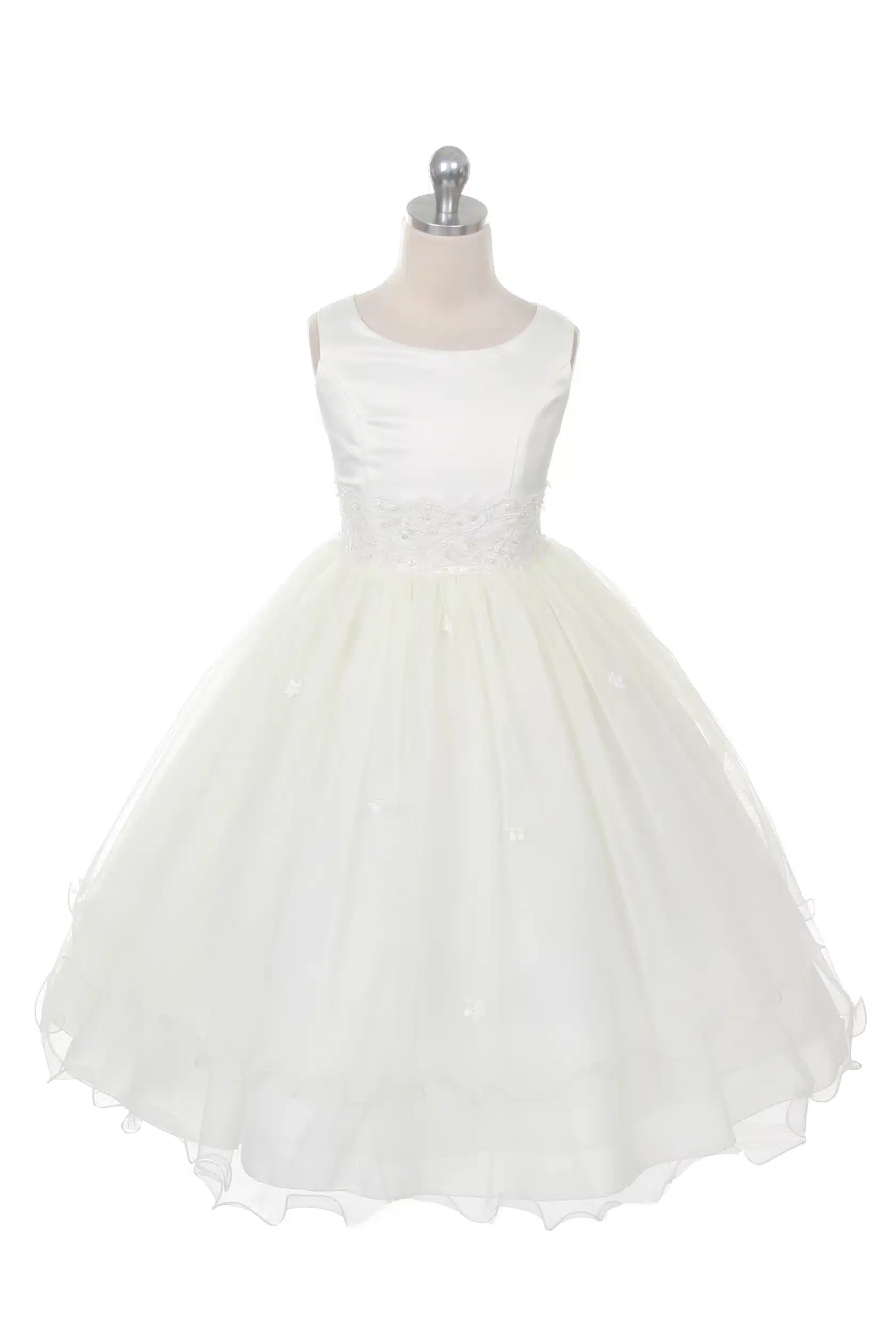 Lace Trim Tulle First Communion Dress 3 Lace Trim Tulle First Communion Dress - Image 3