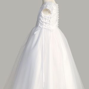 First Communion Dress with Corset Ties