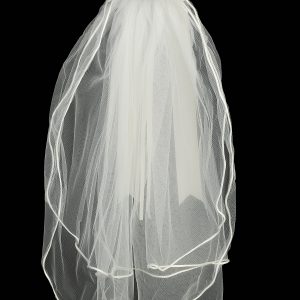First Communion Veils Satin flowers with beads