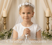 FIrst Communion  Flower First Communion Wreath with Maria Veil