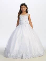 Spanish First Communion Gown with Our Lady of Guadalupe
