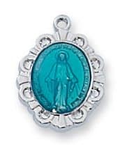 Sterling Blue Miraculous Baby Pendant Boxed
