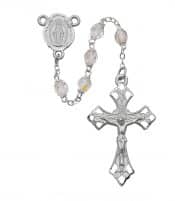 Aurora Glass Rosary Boxed