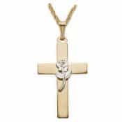 Gold over Sterling Silver cross
