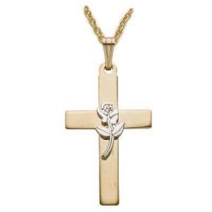Gold over Sterling Silver cross