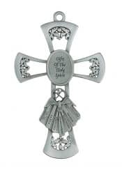 6in Pewter Gifts of the Spirit Cross Boxed