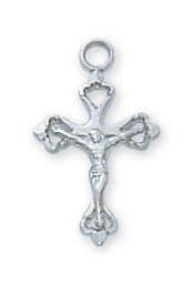 Sterling Crucifix on Baby Chain and Box