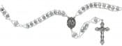 Silver Crystal Ladder Rosary Boxed